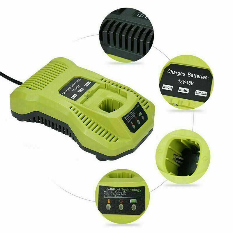 18V P117 P118 Charger for Ryobi 18-Volt ONE+ Battery 18V P117 P118 Charger for Ryobi 18-Volt ONE+ Battery